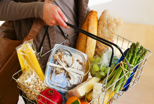 getty_rf_photo_of_woman_carrying_groceries_in_basket